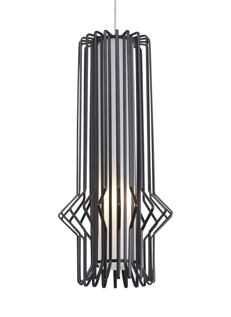 Mini Syrma Pendant in Satin Nickel