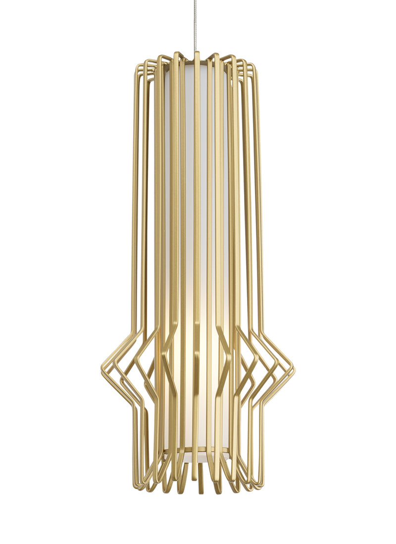 Mini Syrma Pendant in Satin Nickel