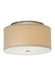Mulberry Large Flush Mount in Satin Nickel