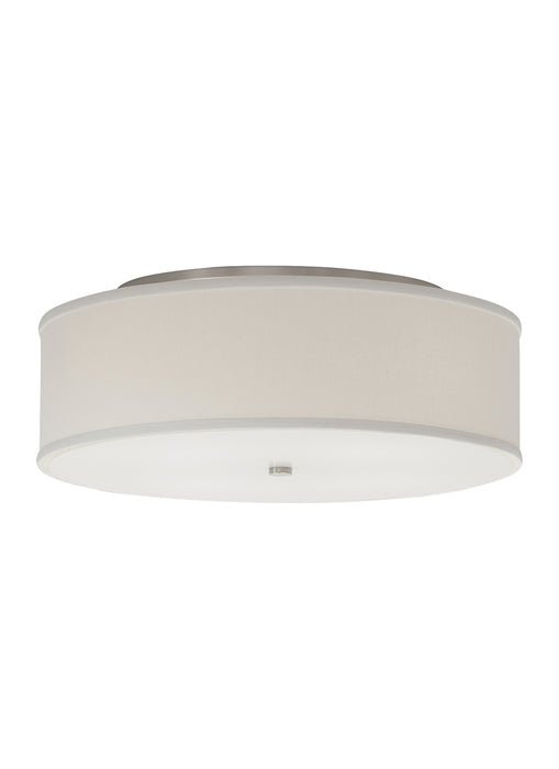 Mulberry Large Flush Mount in Satin Nickel
