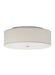 Mulberry Large Flush Mount in Satin Nickel