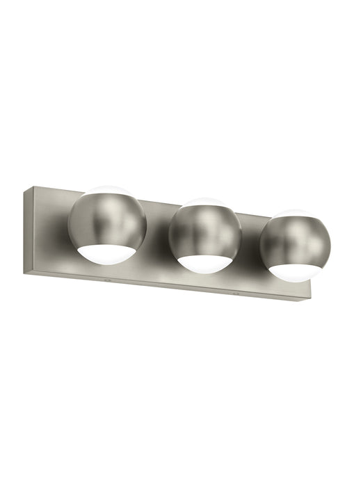 Oko 3-Light Bath Vanity Light in Satin Nickel
