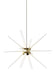 Photon 34" Chandelier in Aged Brass