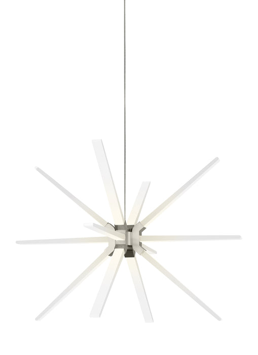 Photon 34" Chandelier in Satin Nickel