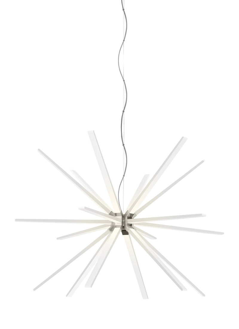 Photon 48" Chandelier in Satin Nickel