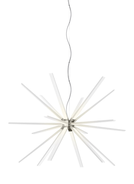 Photon 48" Chandelier in Satin Nickel