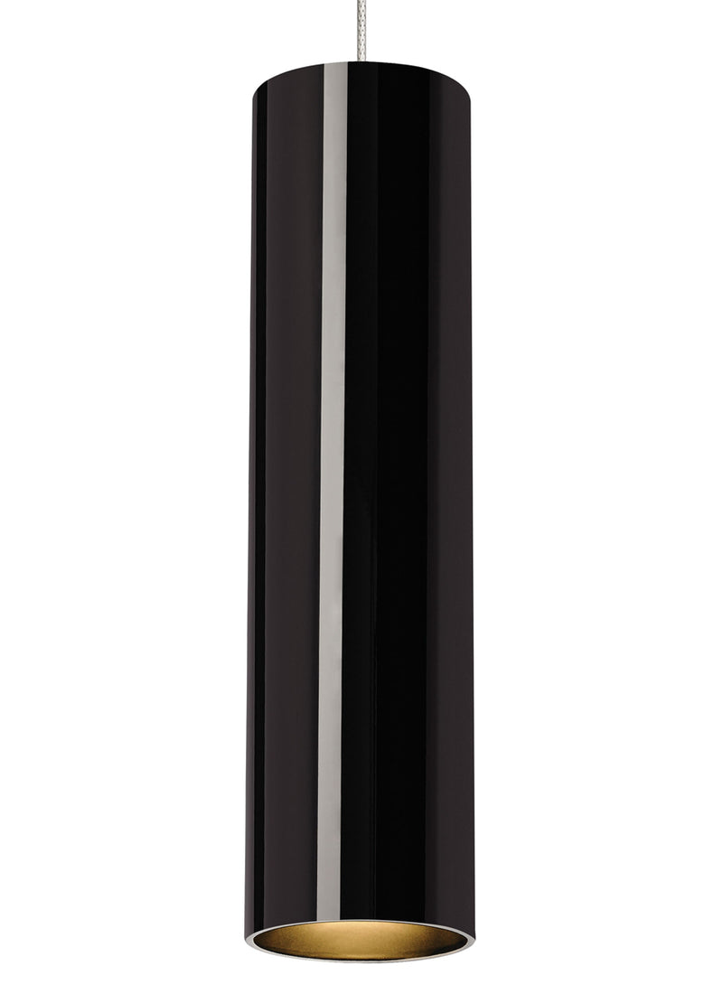 Piper Pendant in Black/Satin Nickel