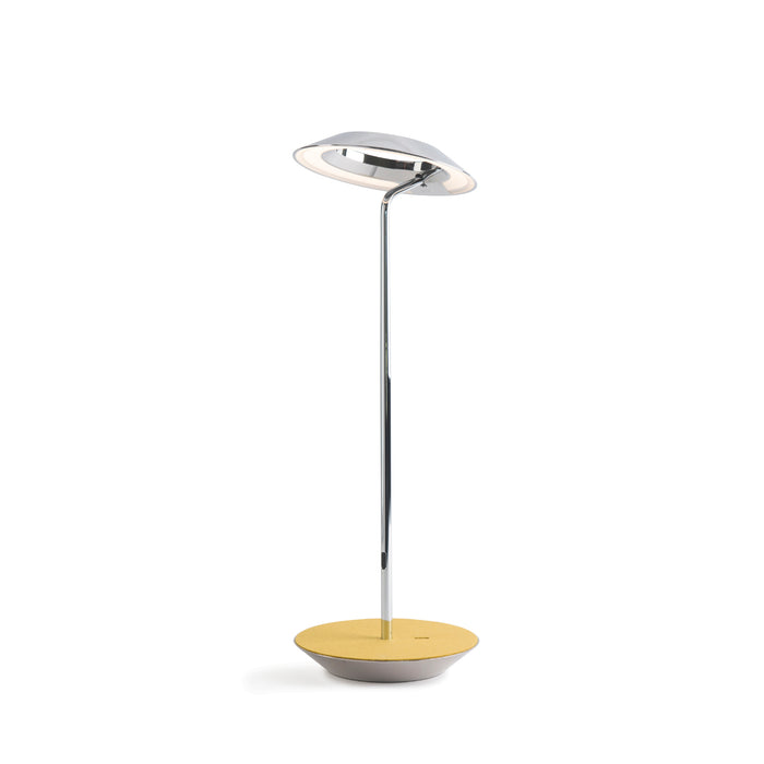 Royyo Desk Lamp, Chrome body, Honeydew Felt base plate