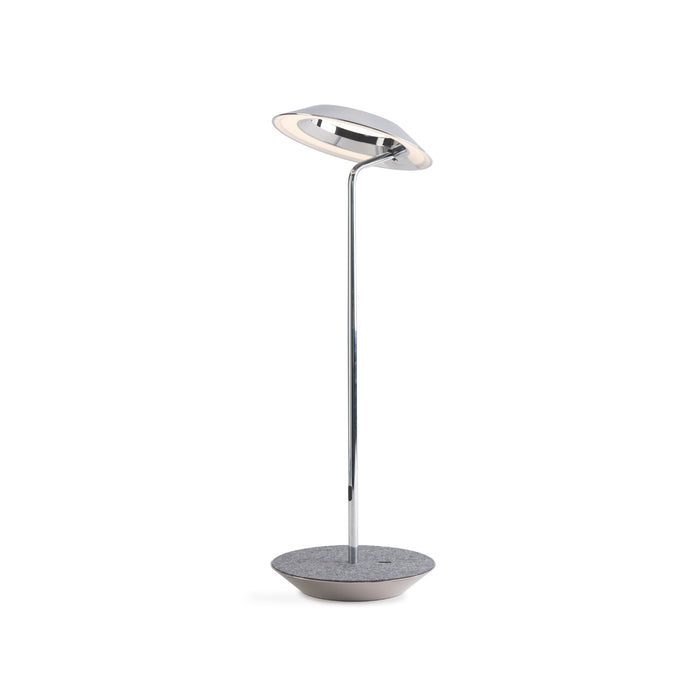 Royyo Desk Lamp, Chrome body, Oxford Felt base plate