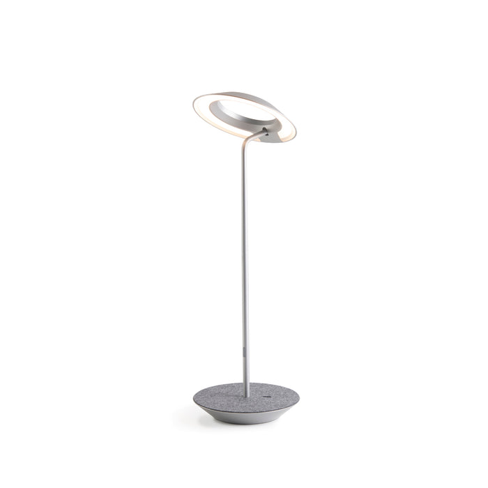 Royyo Desk Lamp, Silver body, Oxford Felt base plate