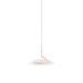 Royyo Pendant (single), Matte White with Gold accent
