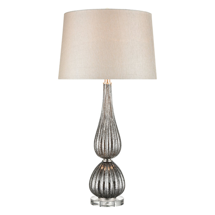 Mariani Glass Table Lamp in Silver Mercury