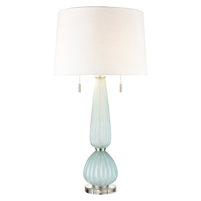 Mariani Glass Table Lamp in Blue