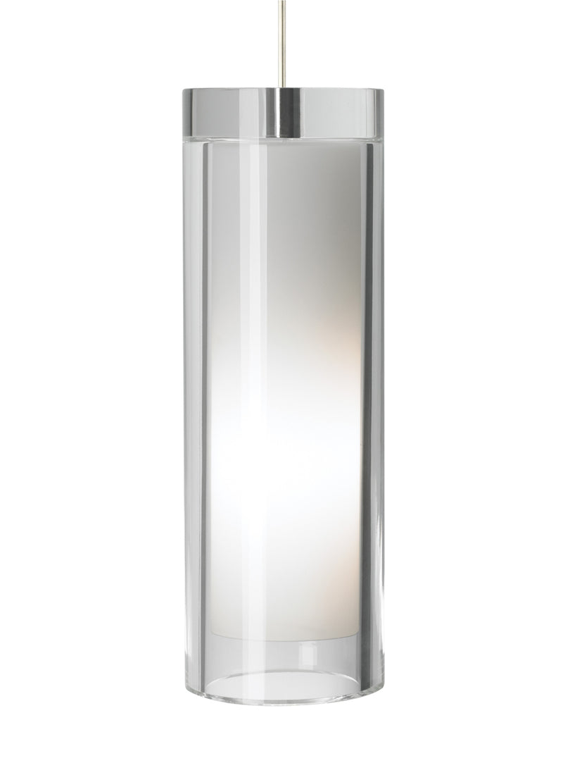 Sara Grande Pendant in Satin Nickel