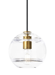 Sedona Medium Pendant in Aged Brass