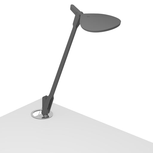 Splitty Desk Lamp with grommet mount, Matte Grey