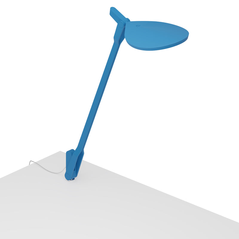 Splitty Desk Lamp with through-table mount, Matte Pacific Blue