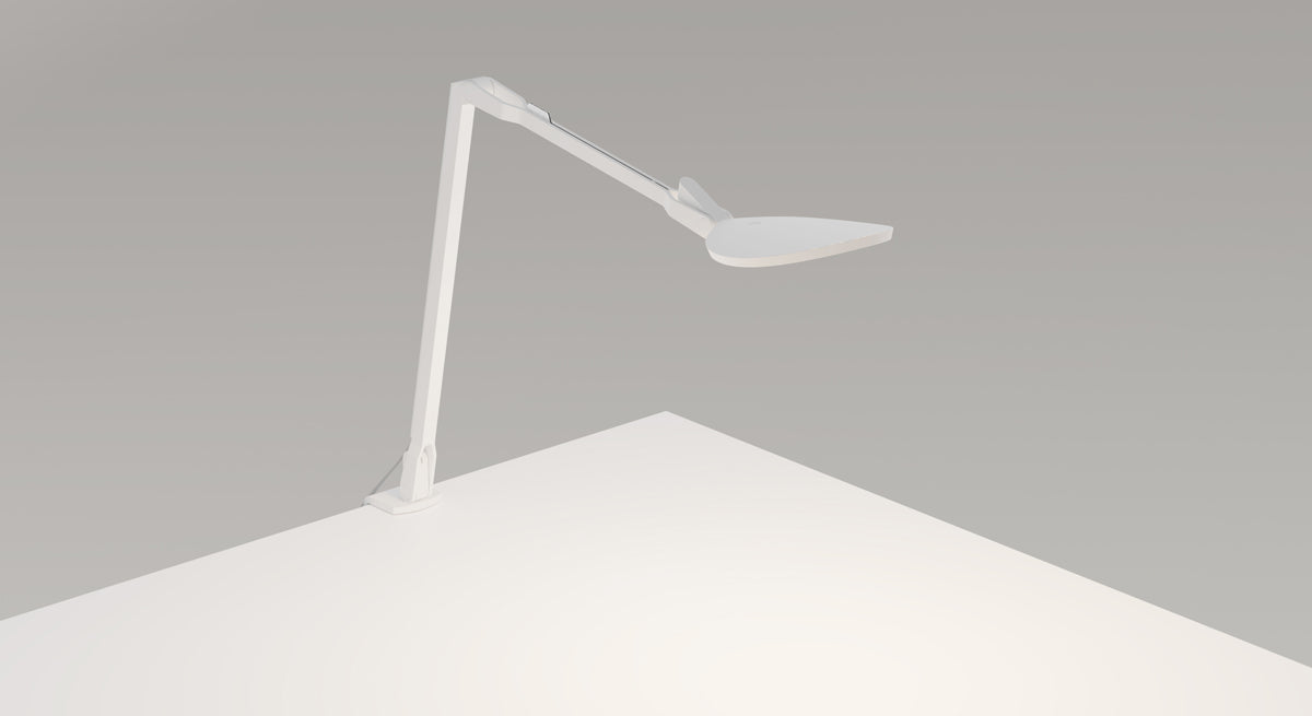 Splitty Reach Desk Lamp with one-piece desk clamp