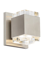 Voto Wall Square in Satin Nickel