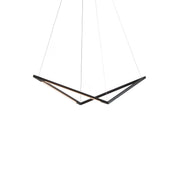 Z-Bar Pendant Small Bird, Soft Warm, Matte Black, 34" x 10.5" x 6.7"