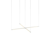 Z-Bar Pendant Small Cross, Silver (16" light bars)