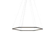 Z-Bar Pendant Small Honeycomb, Soft Warm, Matte Black, 36" x 32"