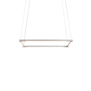 Z-Bar Pendant Small Square, Soft Warm, Silver, 18" x 18"
