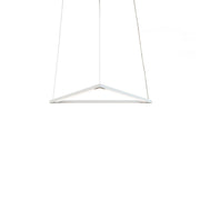 Z-Bar Pendant Small Triangle, Soft Warm, Matte White, 18" x 16"