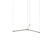 Z-Bar Pendant Small Trio, Matte Black (16" light bars)