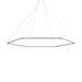 Z-Bar Pendant Medium Honeycomb, Soft Warm, Silver, 52" x 45"