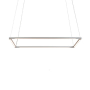 Z-Bar Pendant Medium Square, Soft Warm, Silver, 26" x 26"