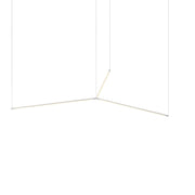 Z-Bar Pendant Medium Trio, Silver (24" light bars)