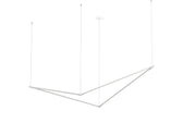 Z-Bar Pendant Large Bird, Silver (36" light bars)