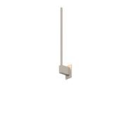 Z-Bar Wall Sconce, Soft Warm, Brushed Nickel, 24," End Mount