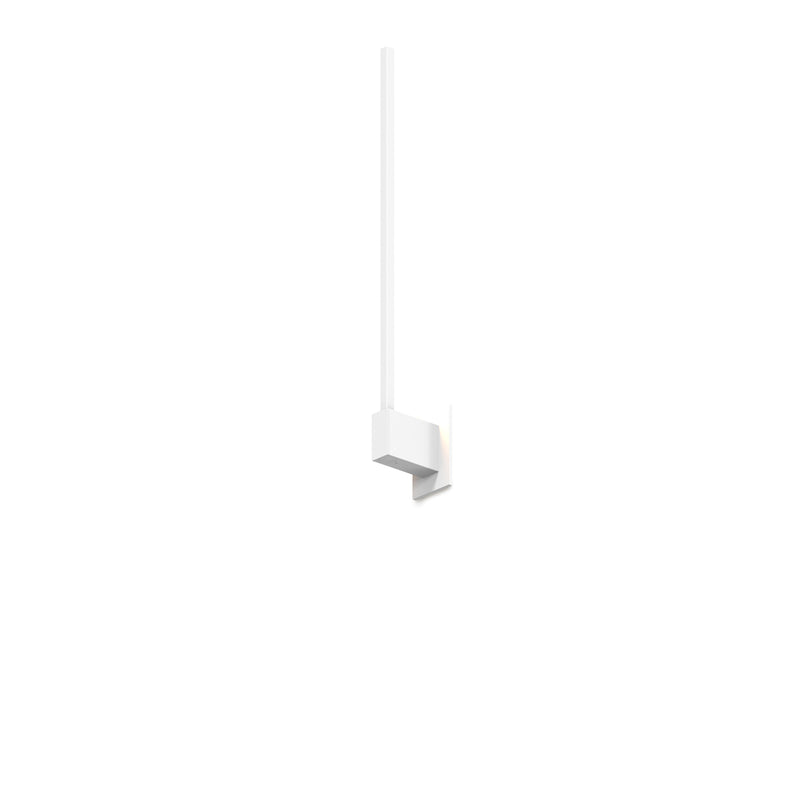 Z-Bar Wall Sconce, Soft Warm, Matte White, 24," End Mount