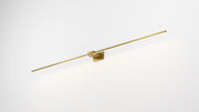 Z-Bar Wall Sconce, Soft Warm, Gold, 60," Center Mount