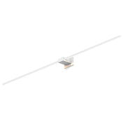 Z-Bar Wall Sconce, Soft Warm, Matte White, 60," Center Mount